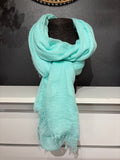 Foulard turquoise menthe